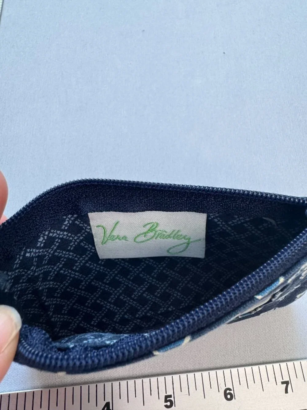 Vera Bradley Zip ID Case Lot of 4 Houndstooth Canterberry Nantucket Navy Mimosa - Picture 6 of 9